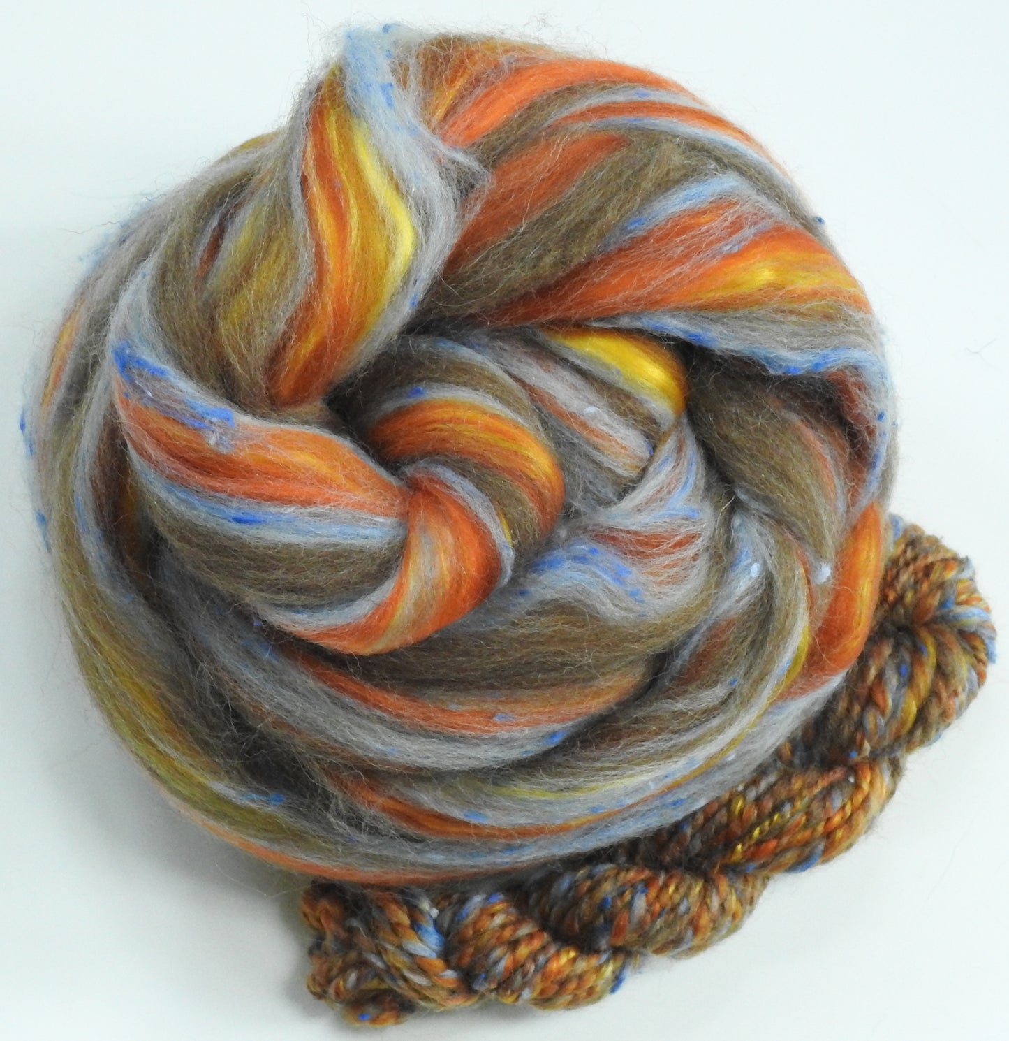 Pie Blends - Pumpkin- Merino/Manx/Tweed Blend/Mulberry silk (40/25/25/10)