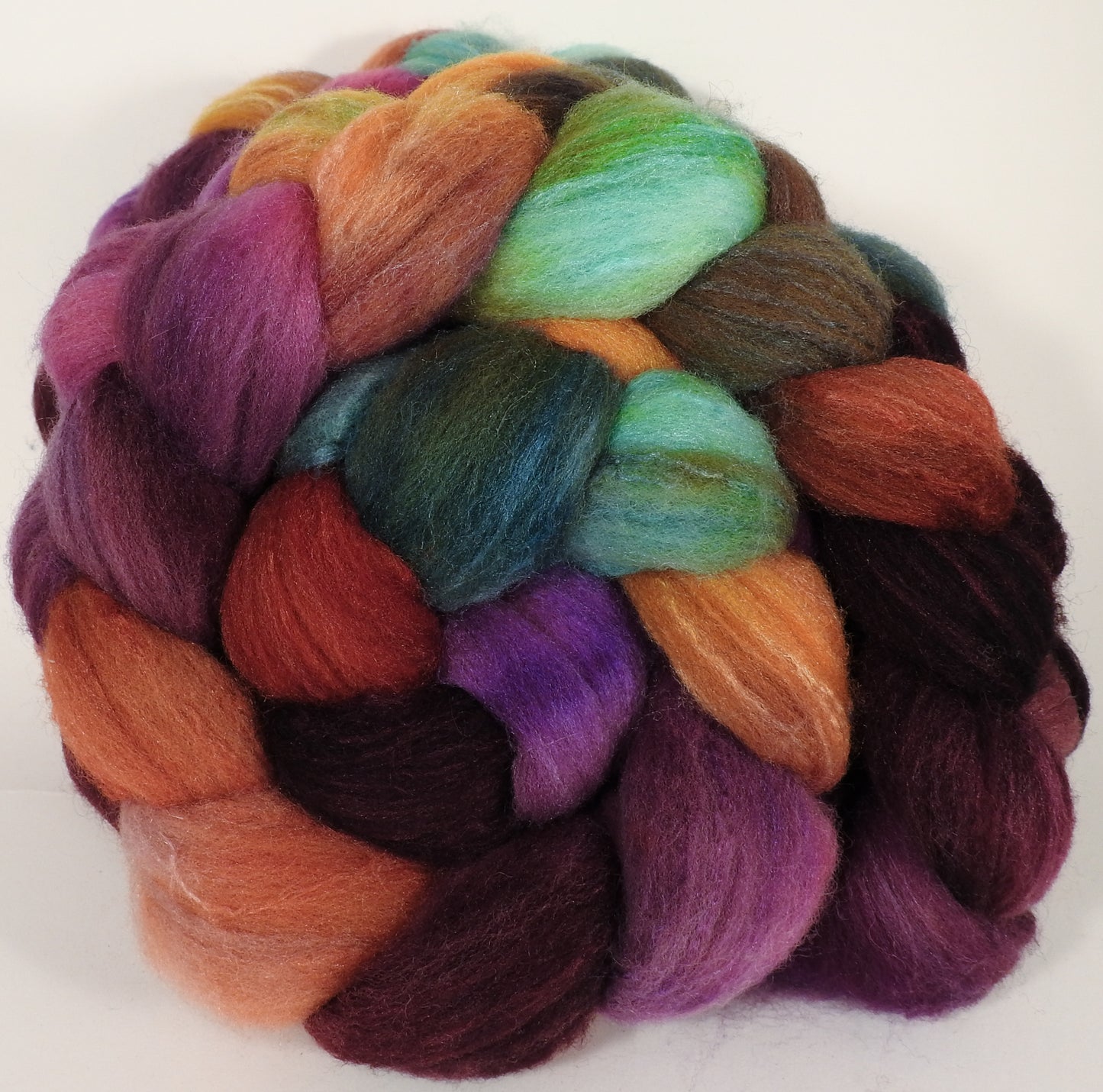 British Southdown/ tussah top (65/ 35) - The Red Queen - 5.6 oz. - Inglenook Fibers