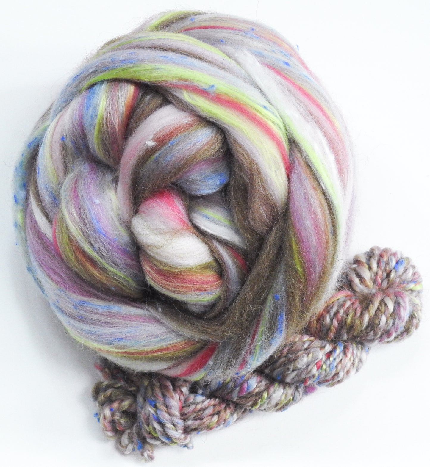 Pie Blends -Strawberry Cream - Merino/Manx/Tweed Blend/Mulberry silk (40/25/25/10)