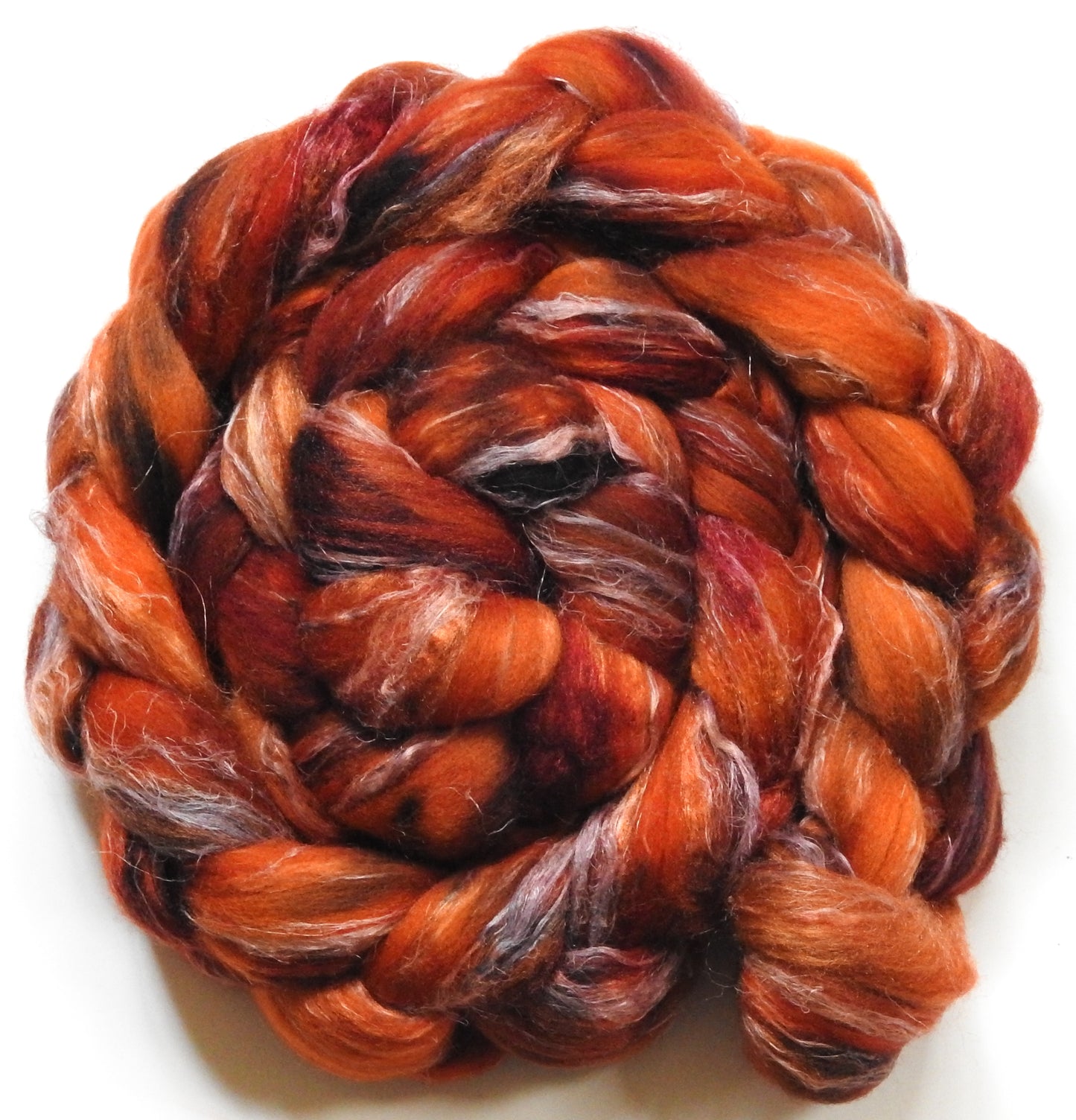 Fire Pit (5.7 oz) - Merino/ Tussah Silk/ Natural Flax (50/25/25)
