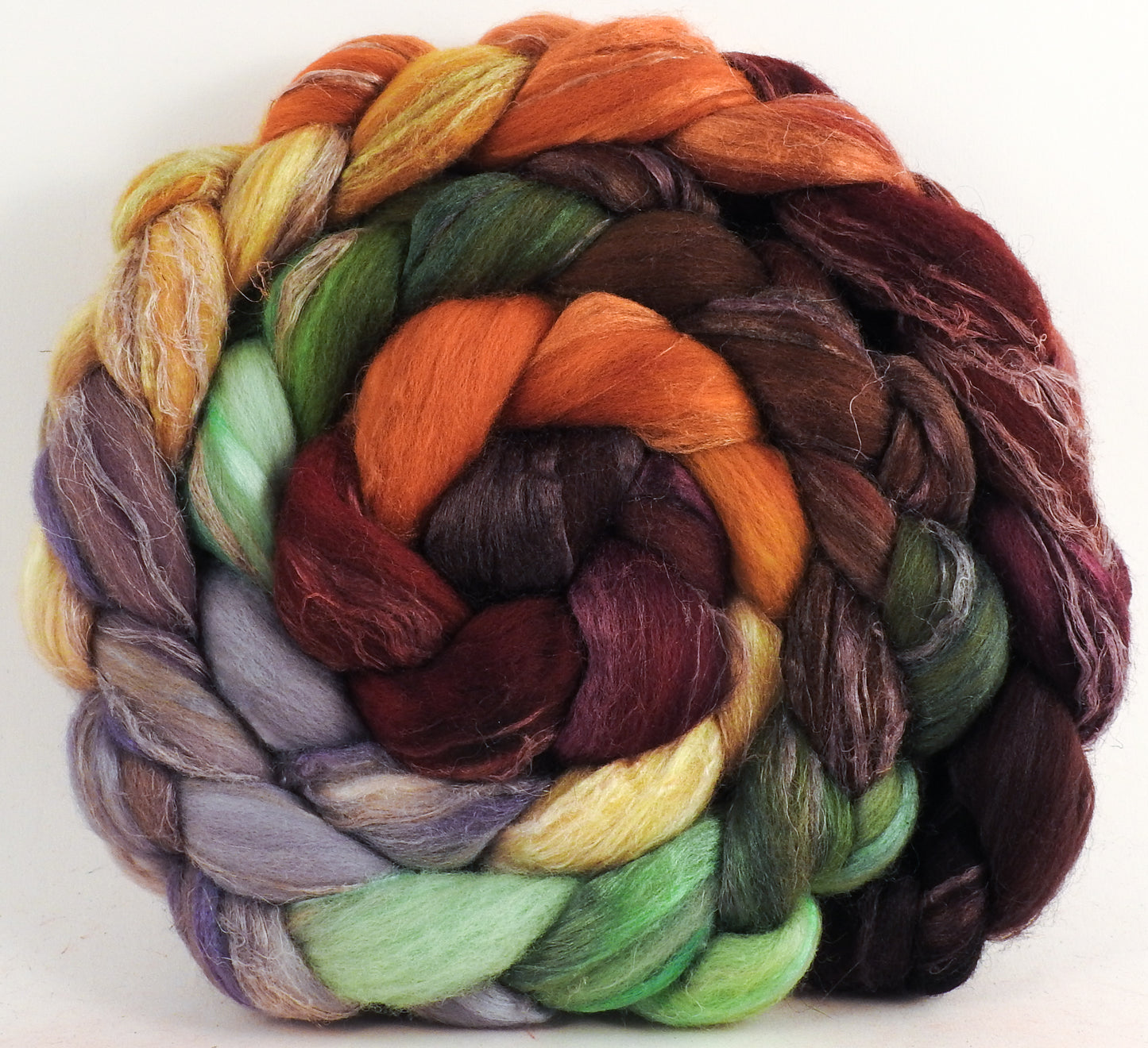 Merino/ Tussah Silk/ Natural Flax (50/25/25) -Trumpkin