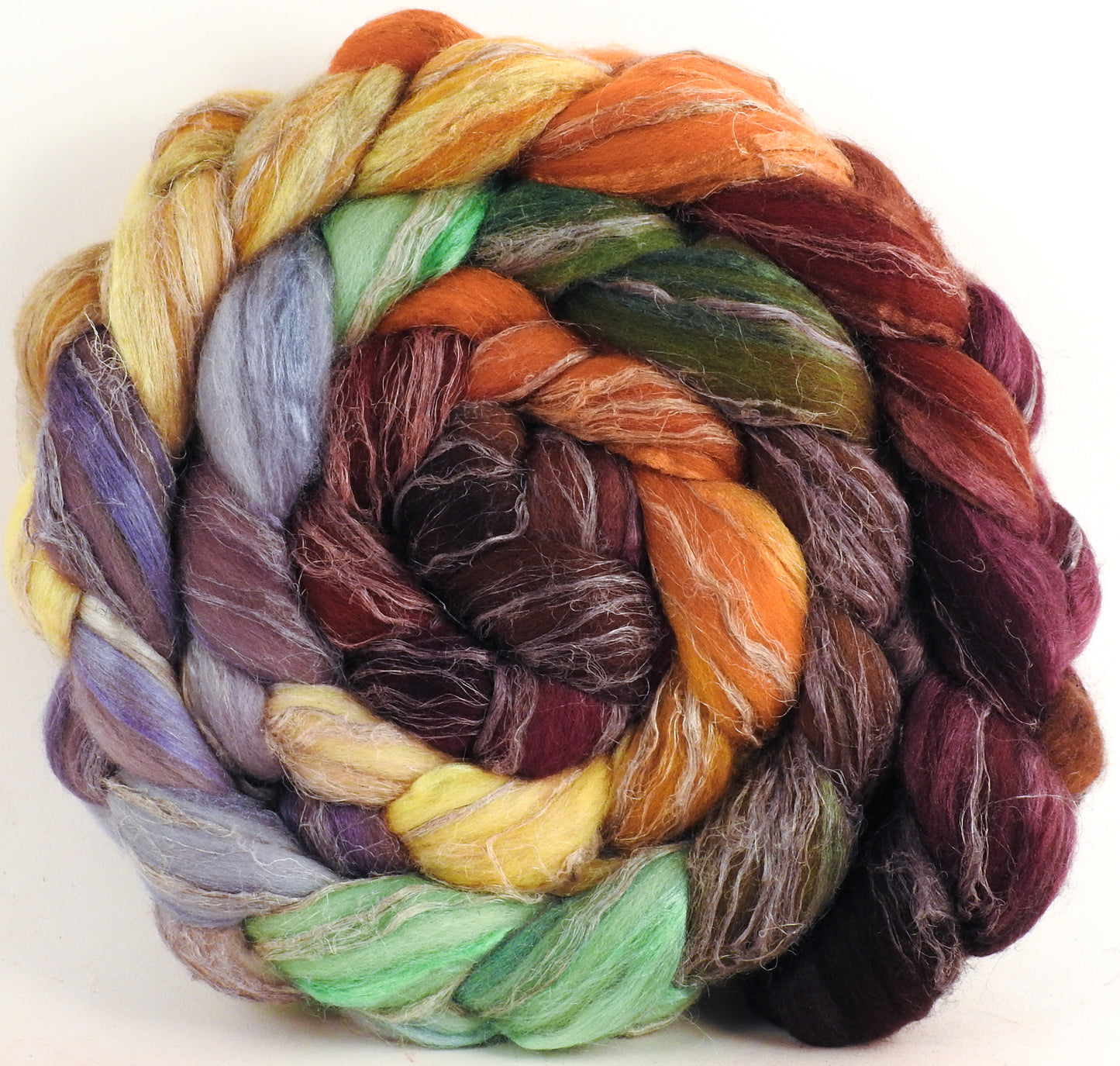 Merino/ Tussah Silk/ Natural Flax (50/25/25) -Trumpkin