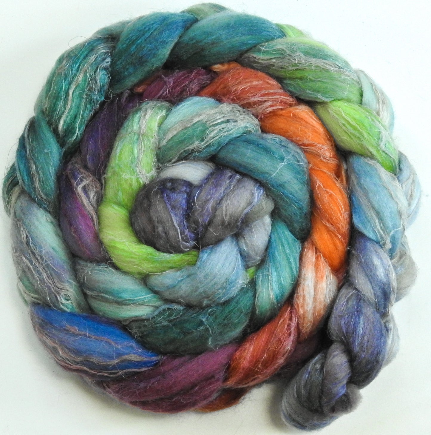 Ruby Throat (6 oz) - Merino/ Tussah Silk/ Natural Flax (50/25/25)