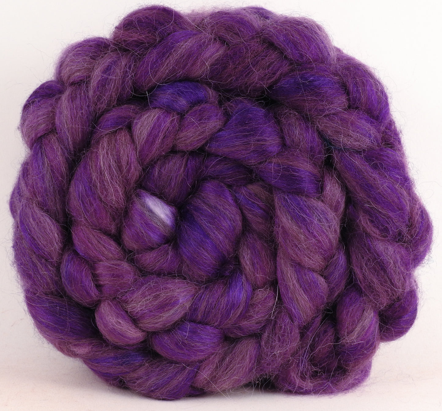 Grey Alpaca/Tussah Silk (50/50) - Vinca - (3.3 oz.)