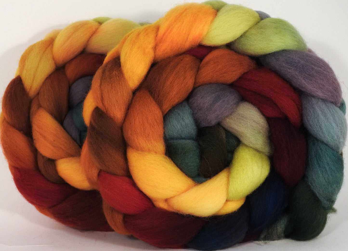 RESERVED for Knittingspinner- Falkland top -Gourds - 5.3 oz.x2 - Inglenook Fibers