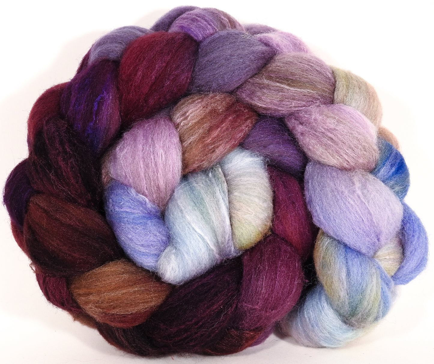 British Southdown/ tussah top (65/ 35) - Provence - Inglenook Fibers