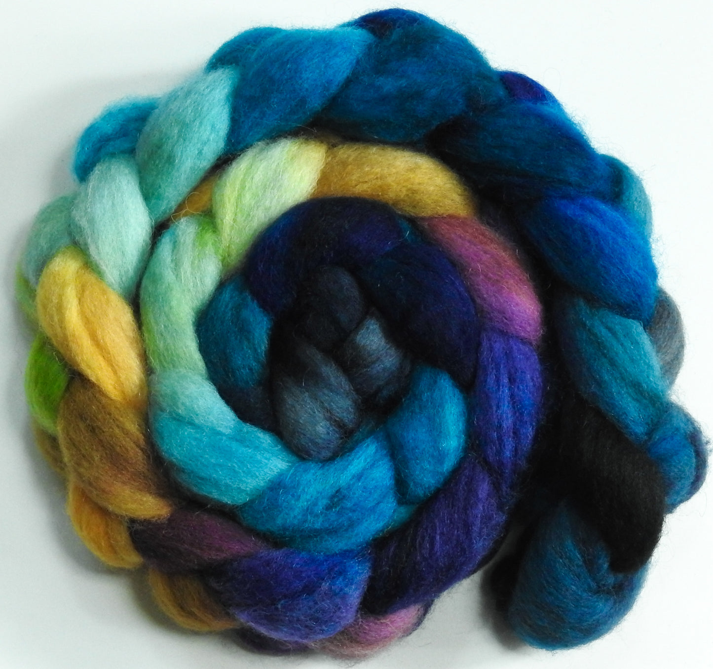 Trinidad -Batt in a Braid #43- (5.5 oz.) - Dorset/Cheviot/Kid Mohair (60/20/20)