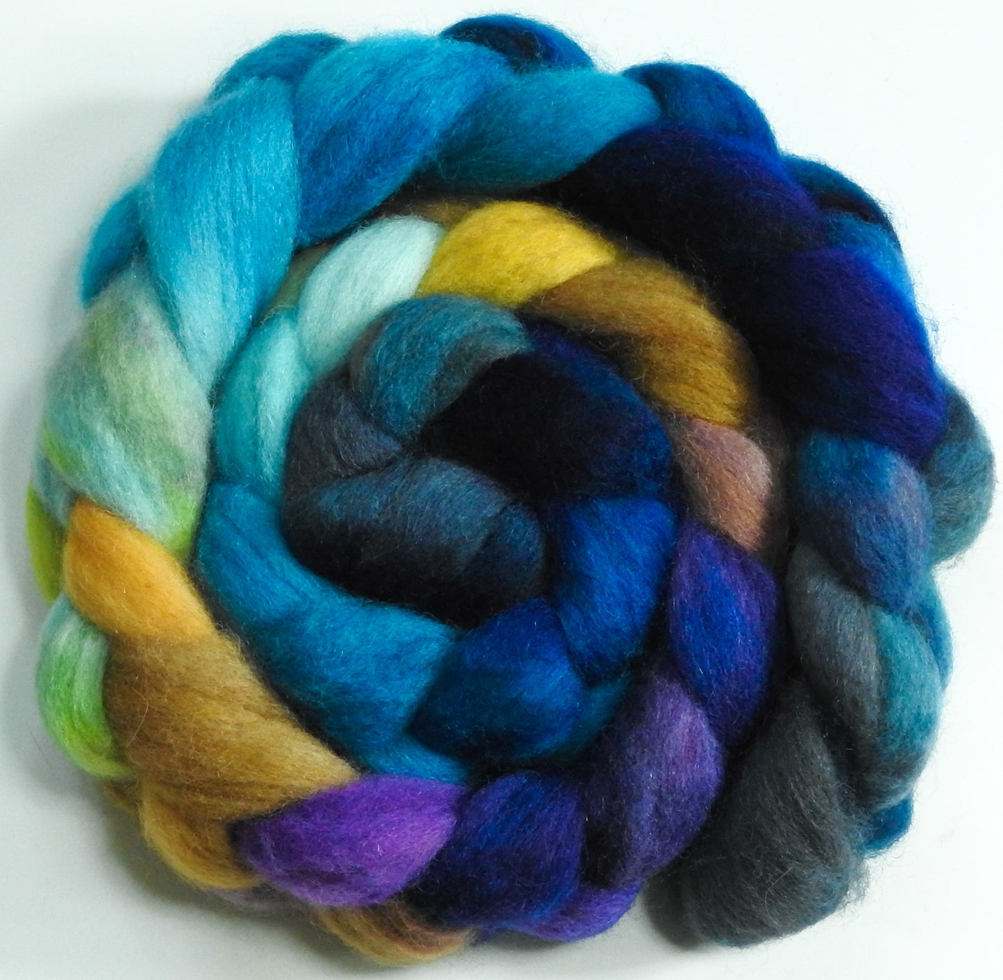 Trinidad -Batt in a Braid #43- (5.5 oz.) - Dorset/Cheviot/Kid Mohair (60/20/20)