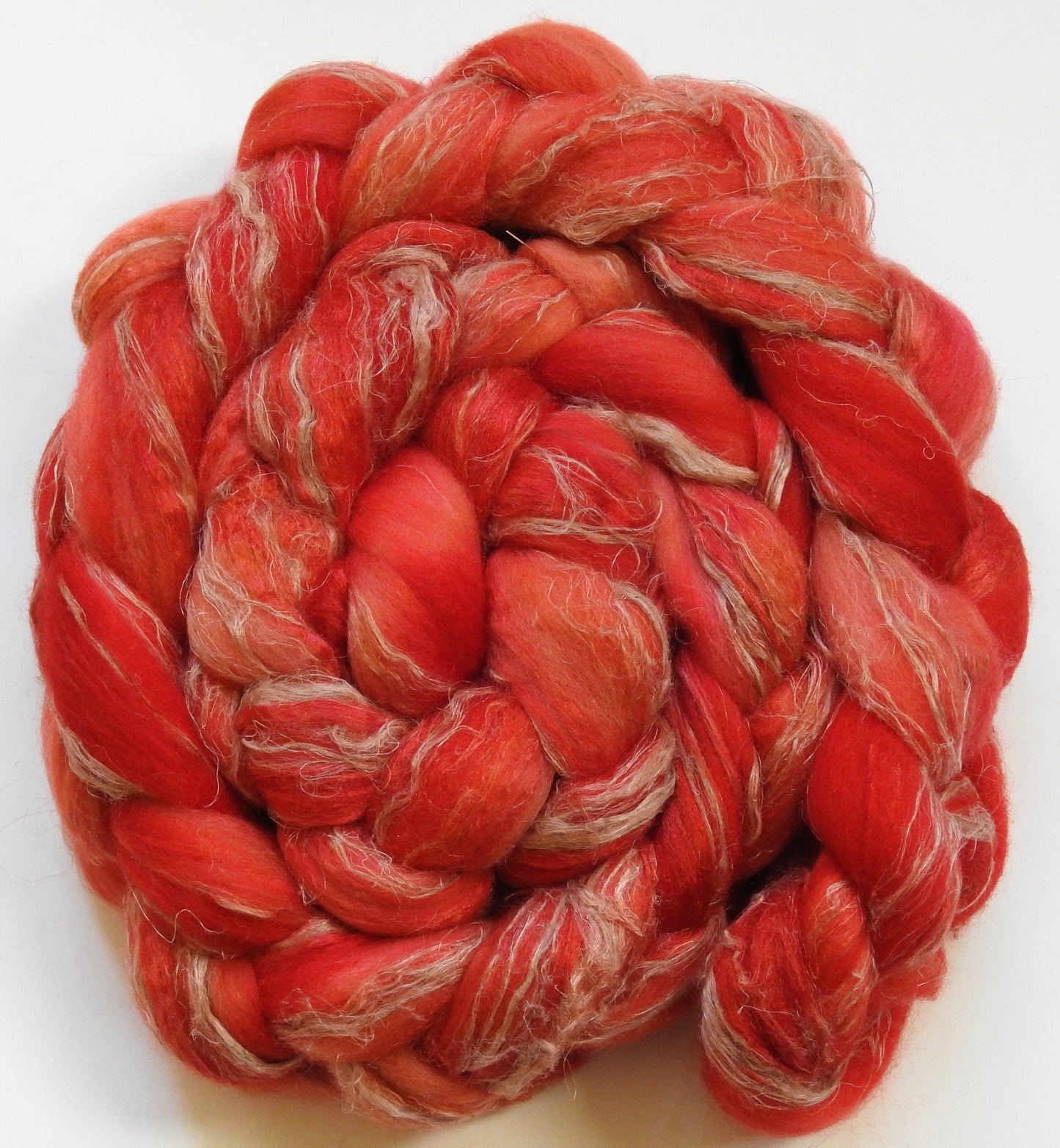 Nasturtium (5.5 oz) - Merino/ Tussah Silk/ Natural Flax (50/25/25)