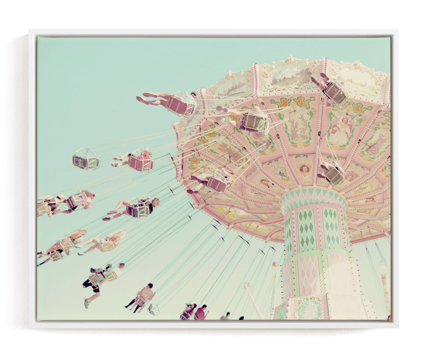 Fairy Swings Set (10 oz)- Glazed Solids - White-faced Woodland/ Ramie/ Llama/ Bamboo(35/35/15/15)