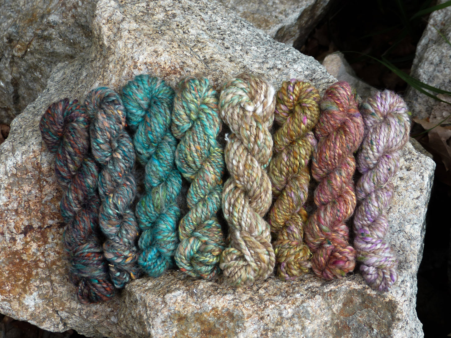 Mica - Superfine Merino/ Manx Loaghtan / Tweed Blend/ Silk ( 40/25/25/10 ) - Inglenook Fibers