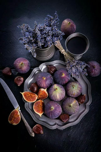 Batt in a Braid #29 - Fresh Fig (5.3 oz.) Rambouillet / Tussah / Flax (40/40/20) - Inglenook Fibers