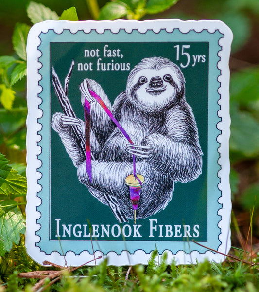 Spinning Sloth Sticker