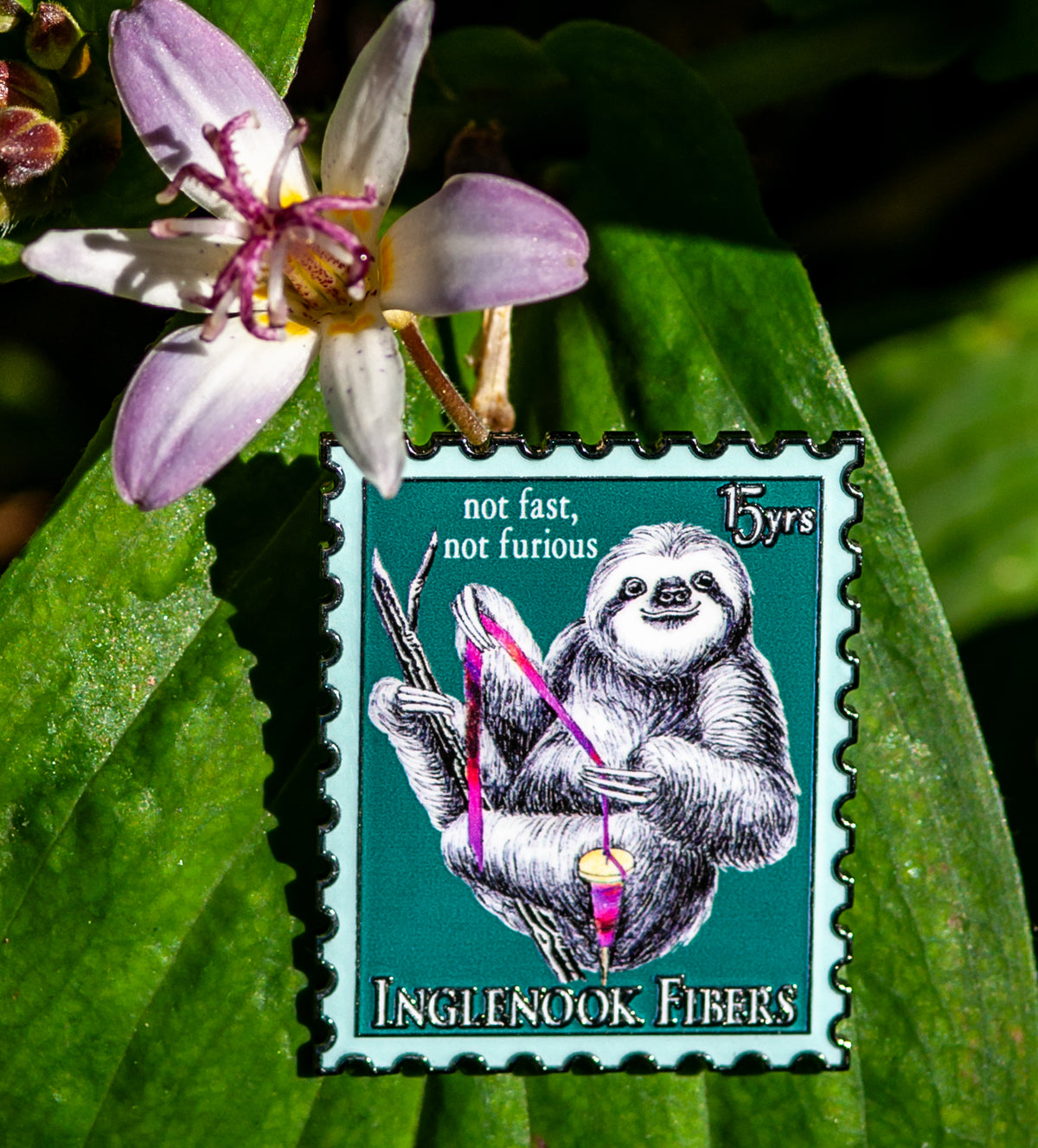 Spinning Sloth Pin