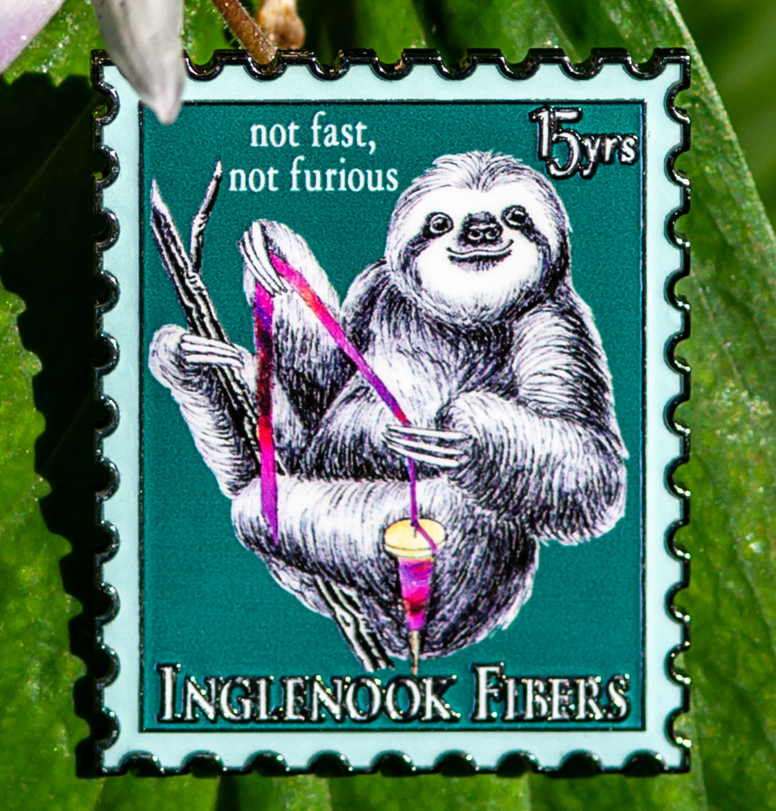 Spinning Sloth Pin