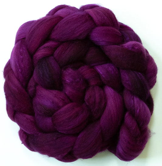 Aubergine  (5.5 oz) - Organic Polwarth / Mulberry silk (80/20)