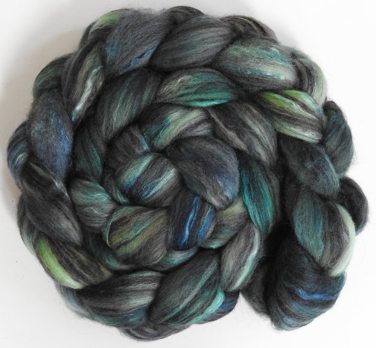 Original -7 (5.1 oz) Batt in a Braid #64 (Cormo/ Grey Cashgora/ Tussah Silk (50/25/25)