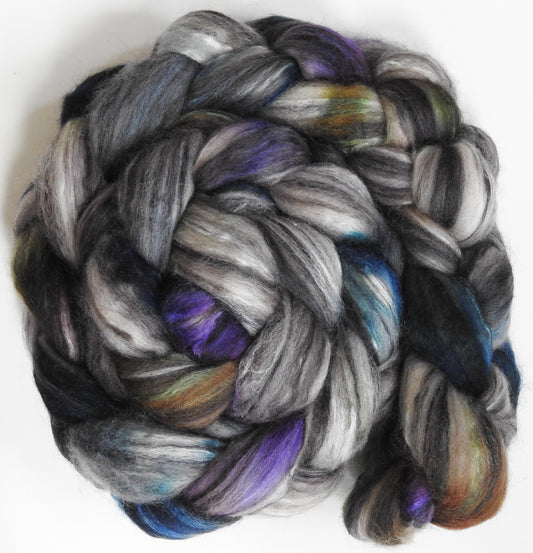 Oysters (5.2 oz) Batt in a Braid #64 (Cormo/ Grey Cashgora/ Tussah Silk (50/25/25)