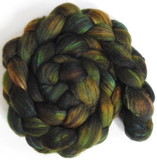 Original -4 (5.2 oz) Batt in a Braid #64 (Cormo/ Grey Cashgora/ Tussah Silk (50/25/25)