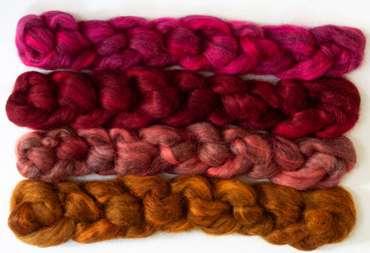 Red set  - (5.5 oz) Grey Gotland / Masham (65/35)