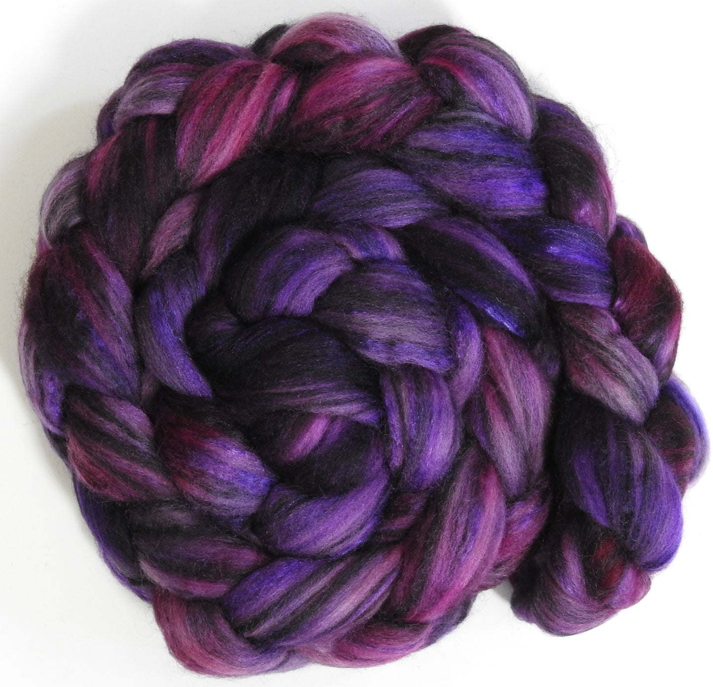 Original -3 (5.2 oz) Batt in a Braid #64 (Cormo/ Grey Cashgora/ Tussah Silk (50/25/25)