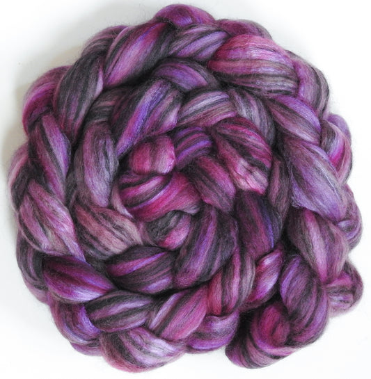 Original -10 (5.2 oz) Batt in a Braid #64 (Cormo/ Grey Cashgora/ Tussah Silk (50/25/25)