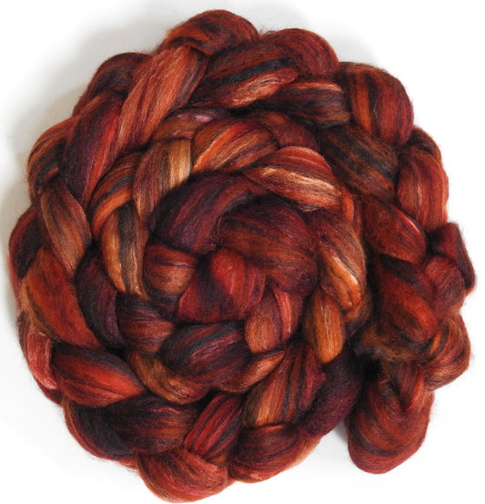 Original - 16 (5.2 oz) Batt in a Braid #64 (Cormo/ Grey Cashgora/ Tussah Silk (50/25/25)