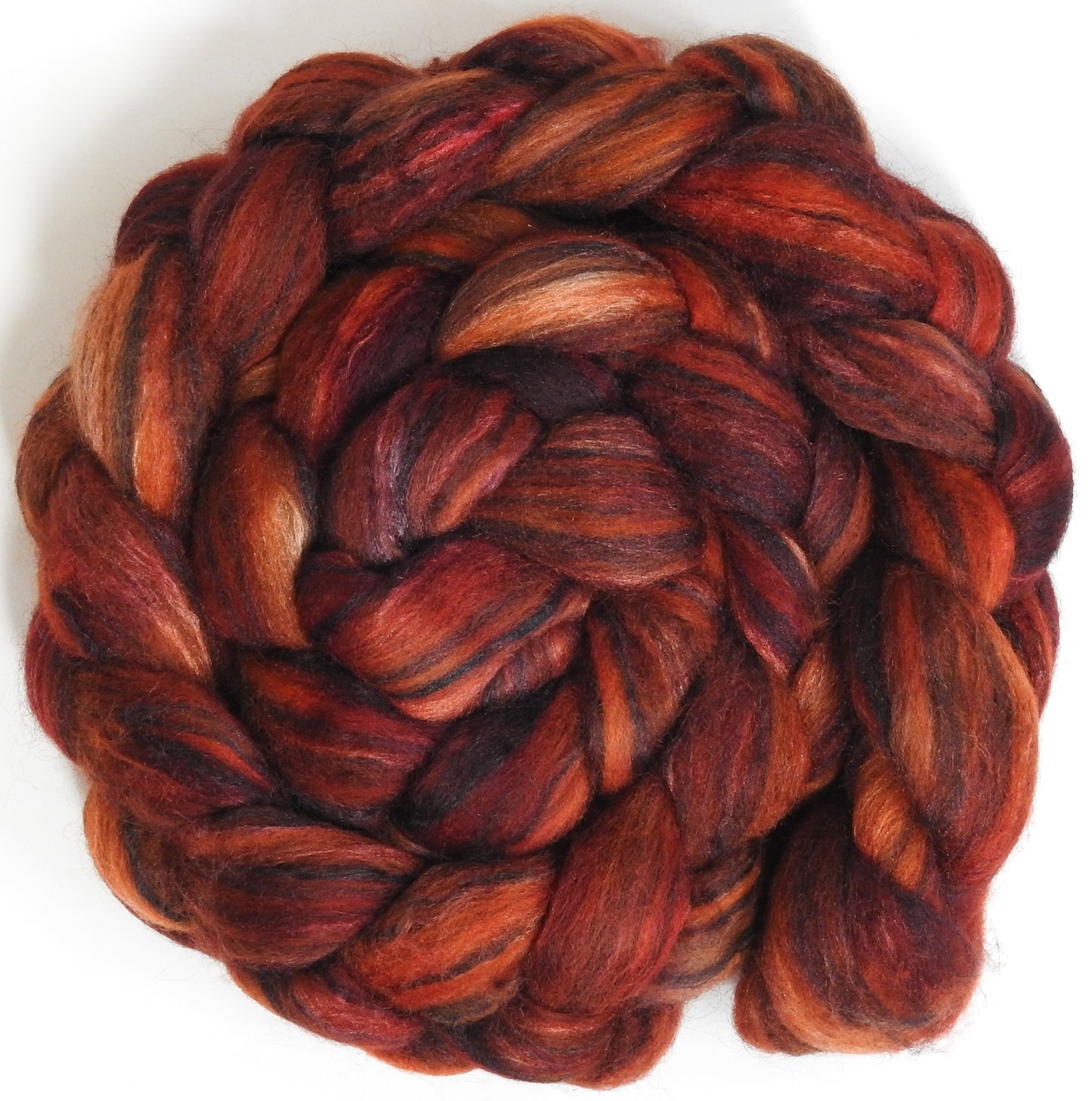 Original - 16 (5.2 oz) Batt in a Braid #64 (Cormo/ Grey Cashgora/ Tussah Silk (50/25/25)