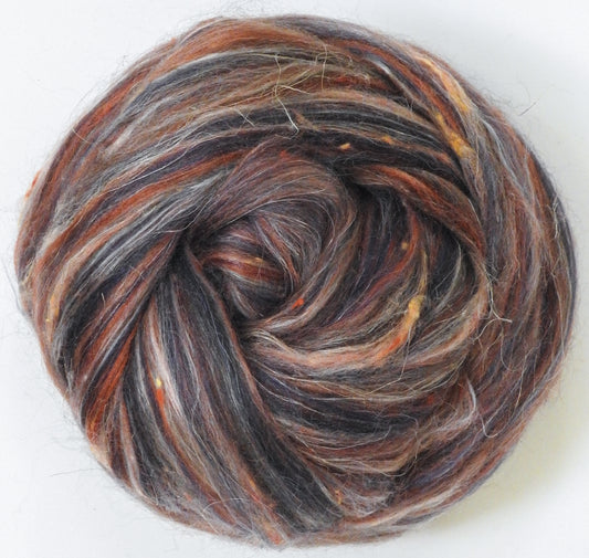 Truffle - Mushroom Blend - Bfl/ Tussah Silk/ Shetland /Tweed Blend/ Mint Fiber/ FLAX (25/25/15/15/1010)