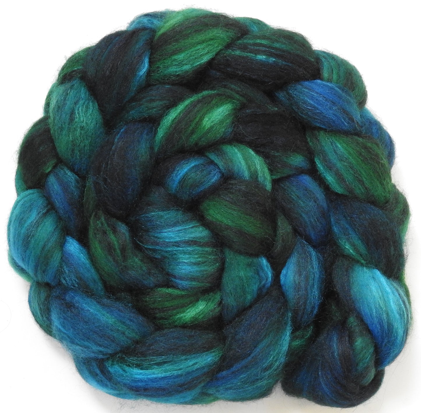 Original - 19 (5.3 oz) Batt in a Braid #64 (Cormo/ Grey Cashgora/ Tussah Silk (50/25/25)