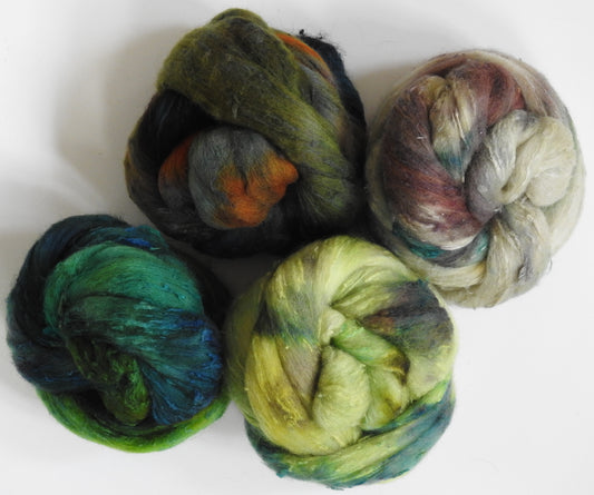 Potting Shed - Gradient  Set - 25 micron Merino/ Silk Slubs (70/30)