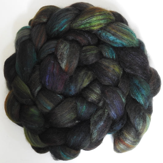 Entish (5.3 oz) Batt in a Braid #64 (Cormo/ Grey Cashgora/ Tussah Silk (50/25/25)