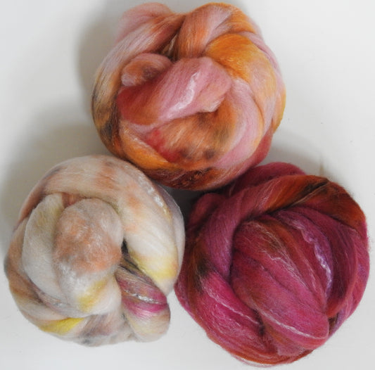 Tickled Pink - Gradient Set -(5.5 oz.) - Targhee/Bamboo/silk (80/10/10)