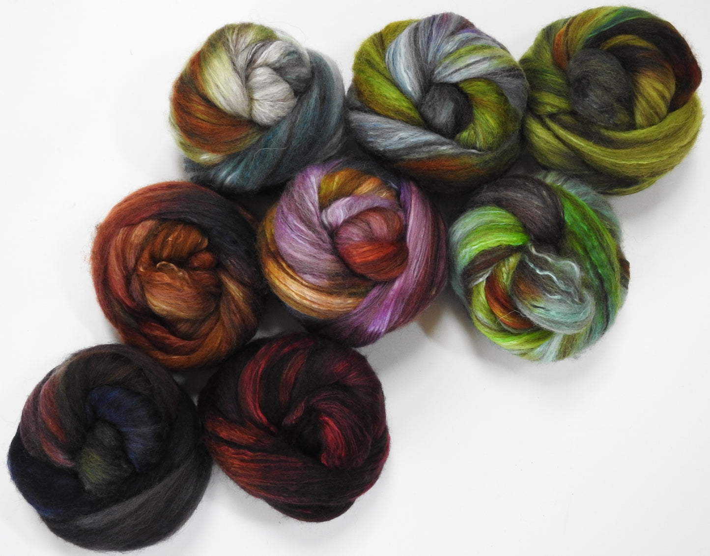 Fungus Among Us (11.3 oz) - Gradient Braid Set - Humbug Shetland/ Mulberry Silk (75/25)