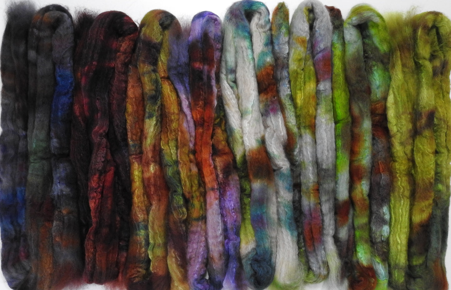 Fungus Among Us (11.3 oz) - Gradient Braid Set - Humbug Shetland/ Mulberry Silk (75/25)