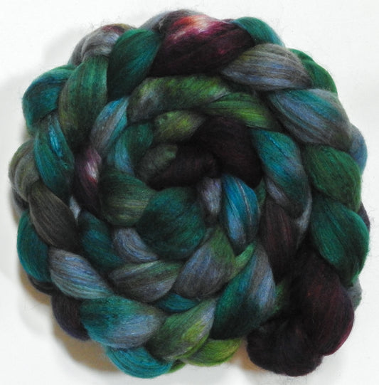 Watcher in the Water (5.6 oz) - Batt in a Braid #7 - Polwarth/ Manx / Mulberry silk/ Firestar (30/30/30/10)