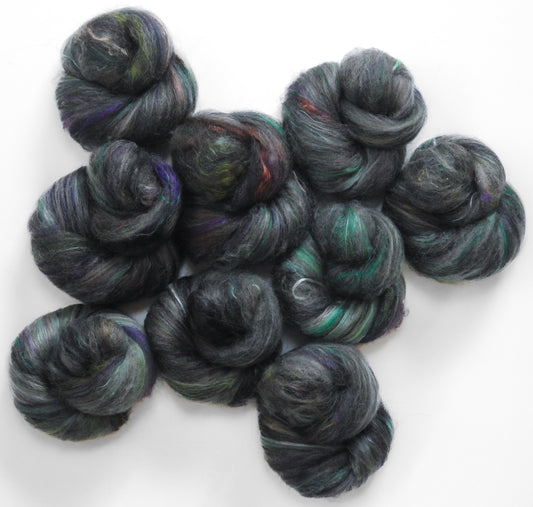 Nightshade - NON-Sparkle Sticklebatts -CVM/Rambouillet/Border Leicester X fleece, merino, Hebridean, silk, bamboo
