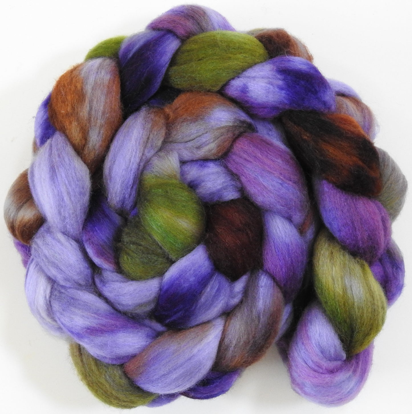 Pennyroyal (5.4 oz) - Batt in a Braid #62 (Polwarth/ CASHMERE/ silk -50/25/25)