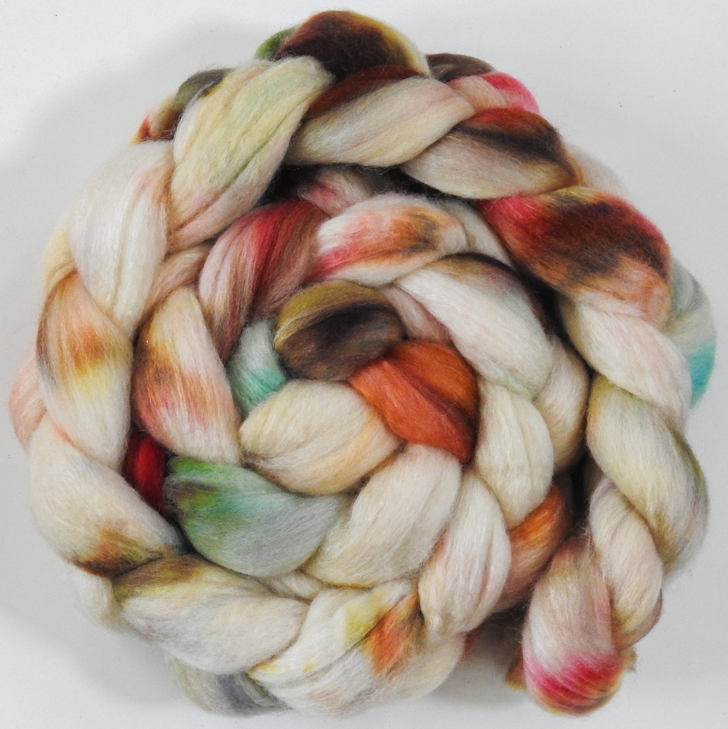 Neroli (5.6 oz) - Batt in a Braid #62 (Polwarth/ CASHMERE/ silk -50/25/25)