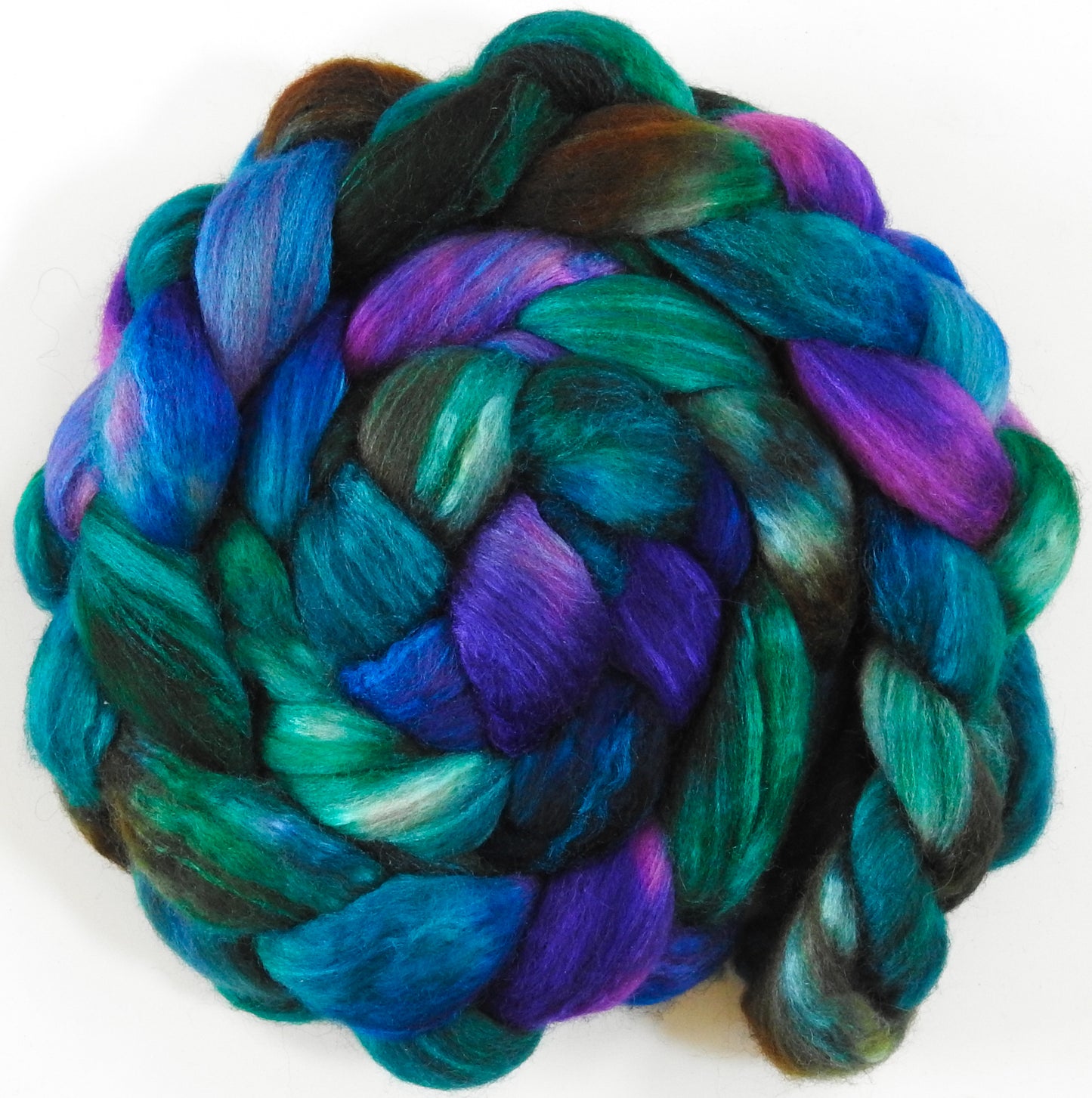 Peacock Ore (5.6 oz) - Mixed Bfl/tussah silk (85/15)