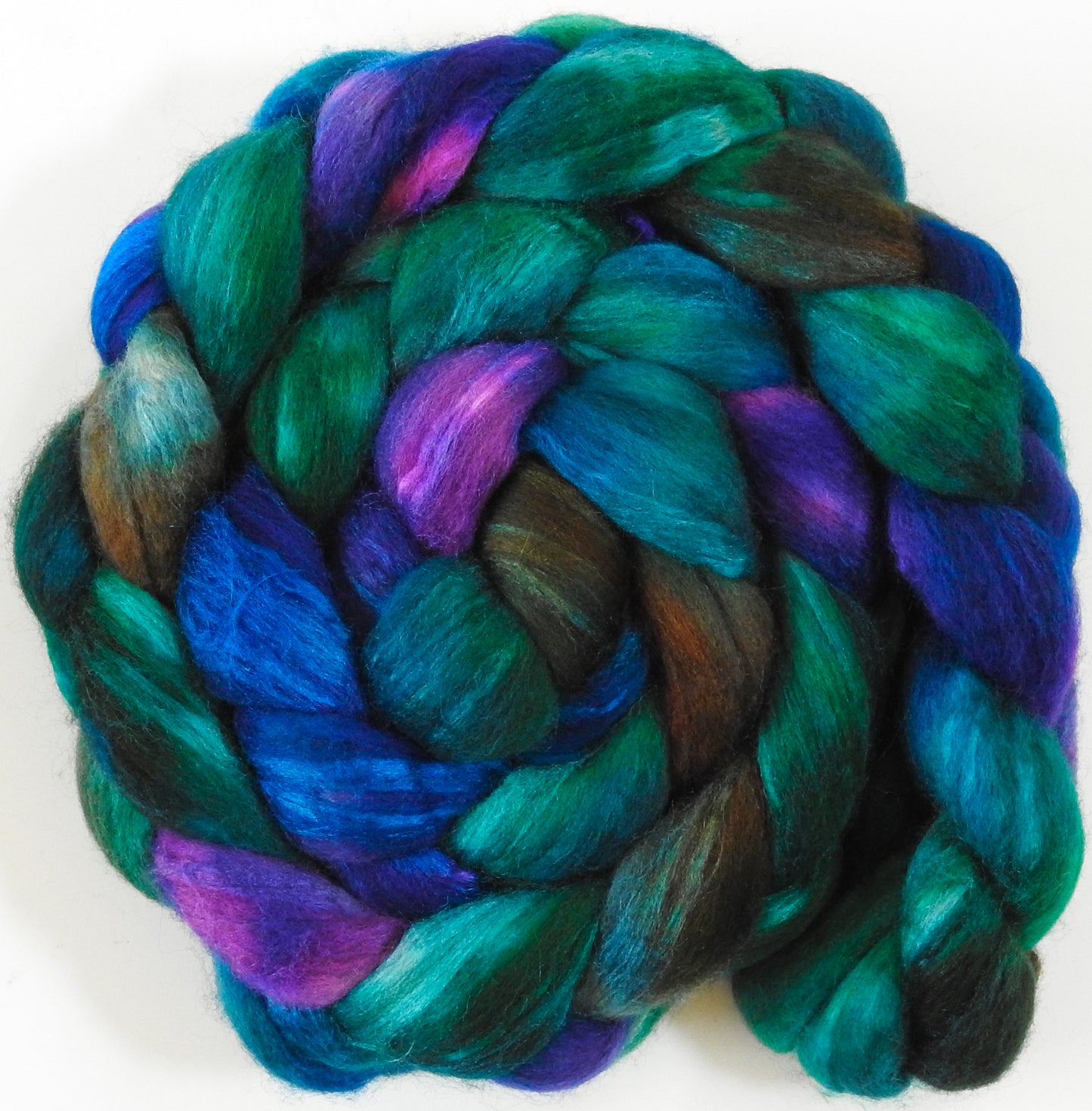 Peacock Ore (5.6 oz) - Mixed Bfl/tussah silk (85/15)