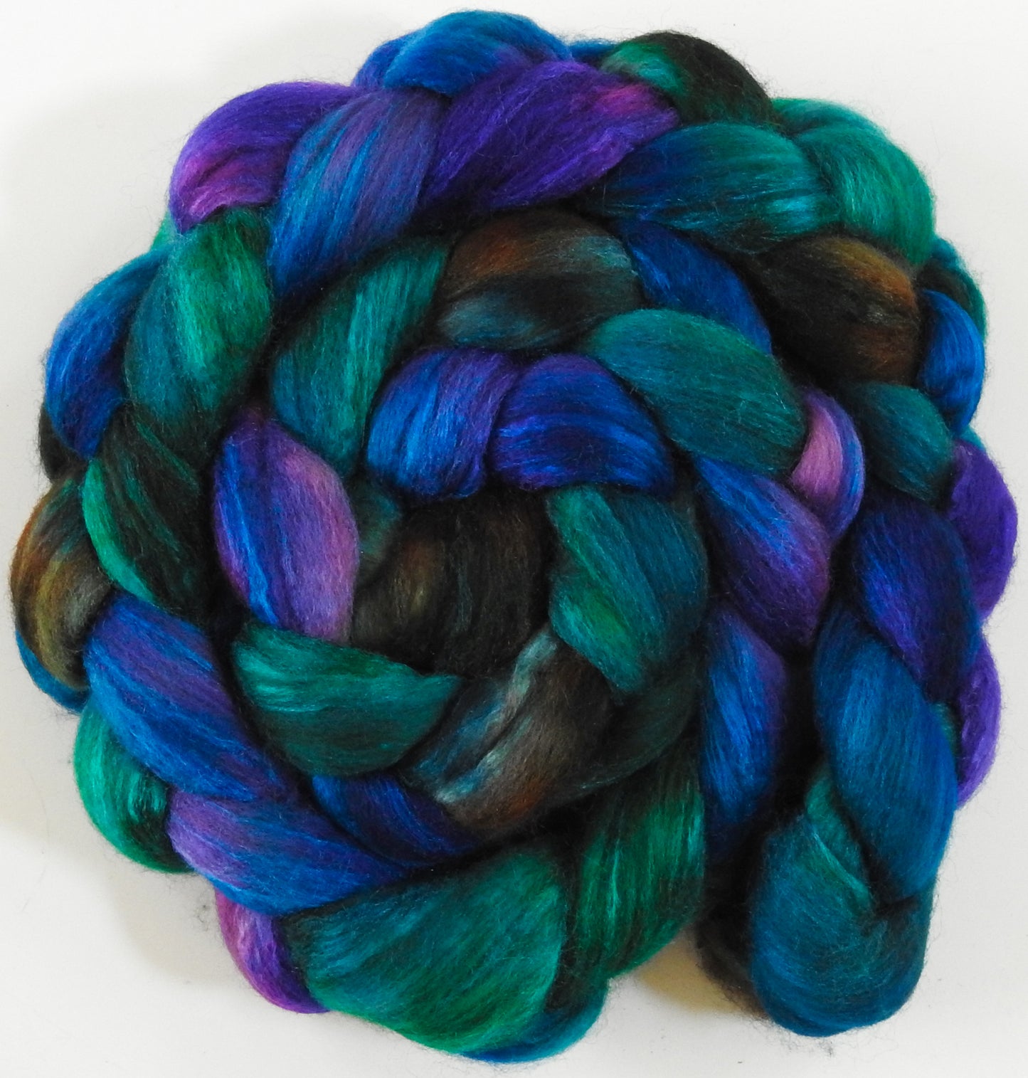 Peacock Ore (5.6 oz) - Mixed Bfl/tussah silk (85/15)