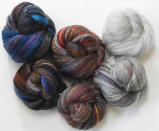 Carol of the Birds - (4.1 oz) NON- Sparkle Sticklebatts - Corrie X fleece, merino, silk, tweed blend