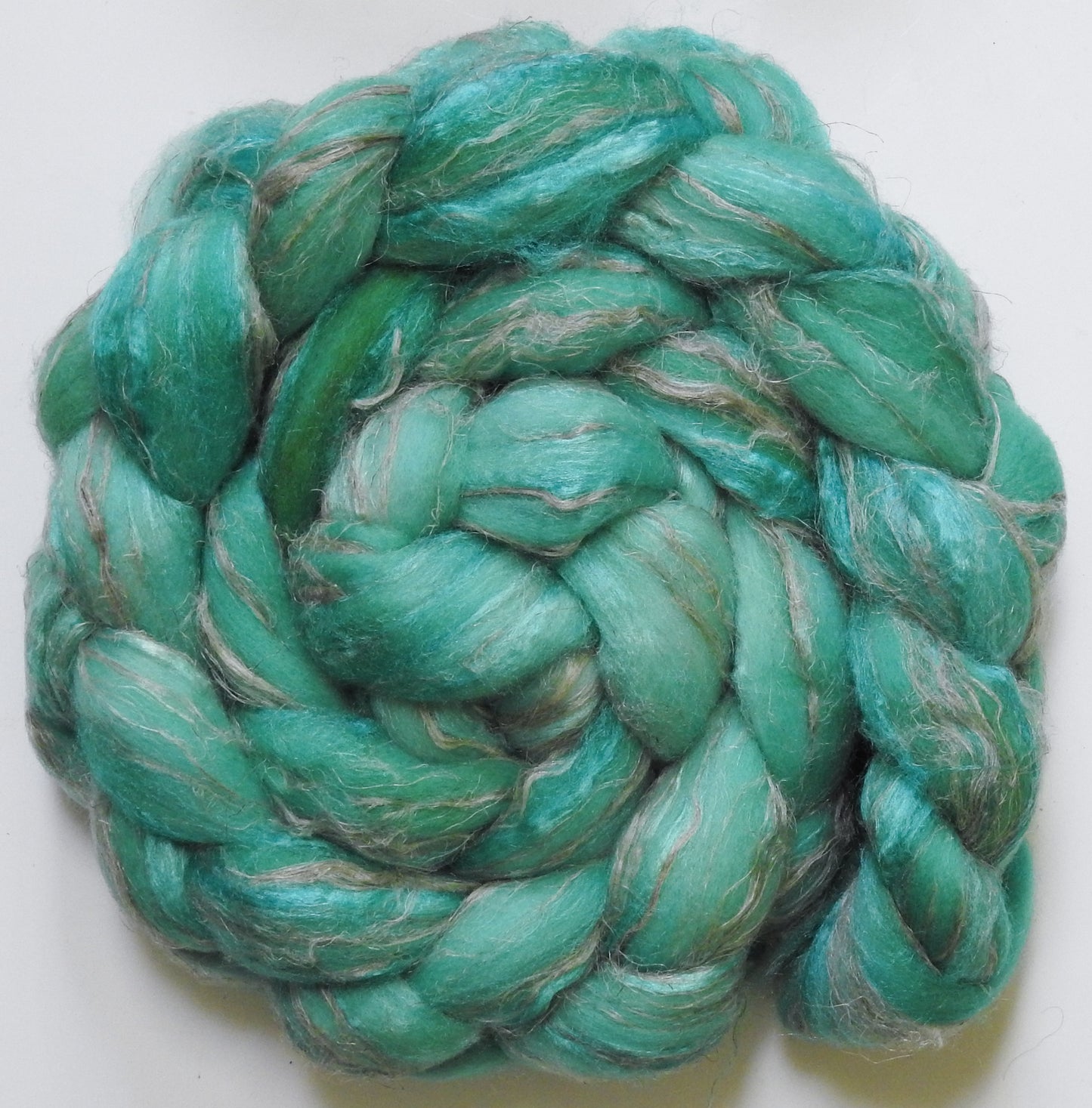 Robin's Egg (5.6 oz) - Merino/ Tussah Silk/ Natural Flax (50/25/25)