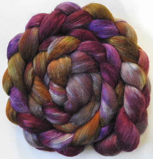 Home Sweet Home (5.7 oz) - Batt in a Braid #6 - 1/3 Grey Baby Alpaca/1/3 Polwarth/ 1/3 Tussah Silk