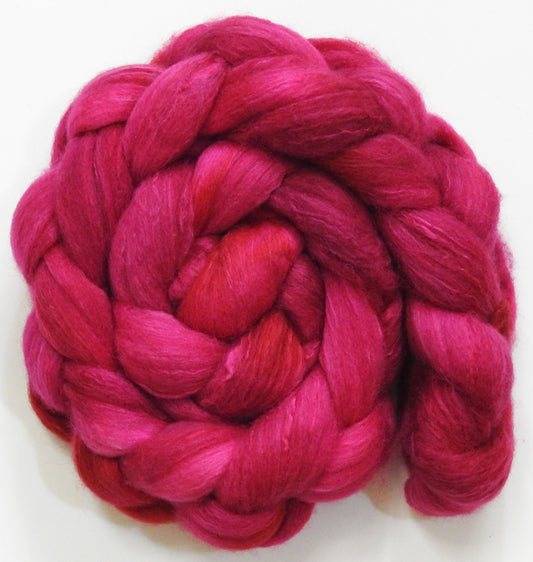 Radish (3.8 oz) -Batt in a Braid #63 (Cormo/ CAMEL/ silk -60/20/20)
