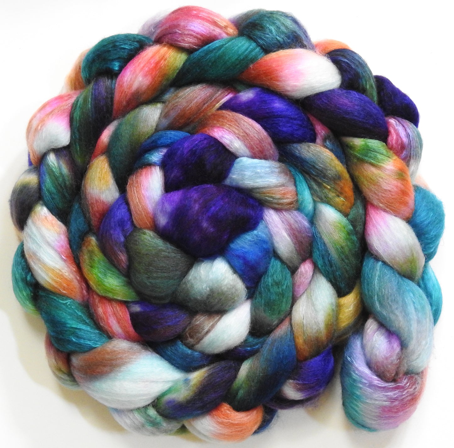 Birds of a Feather (5.4 oz) - White Haunui / Mulberry Silk (70/30) 20.4 mic.