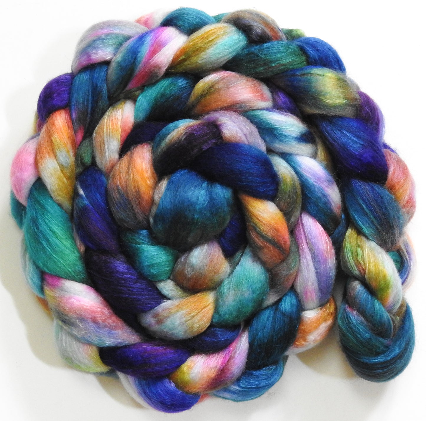 Birds of a Feather (5.4 oz) - White Haunui / Mulberry Silk (70/30) 20.4 mic.