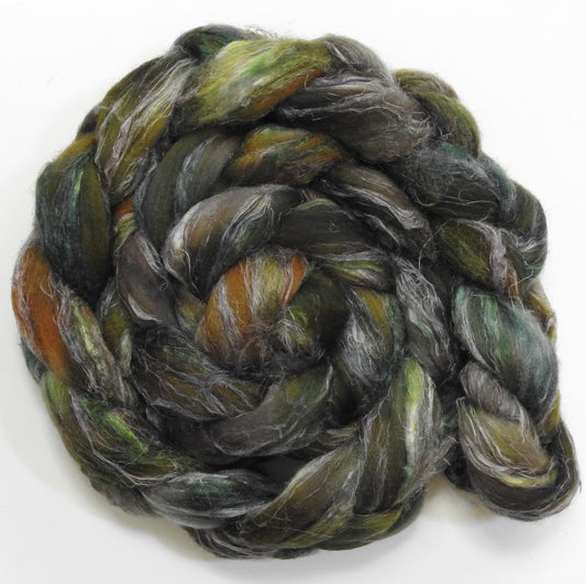 Green Tea (5.5 oz) - Merino/ Tussah Silk/ Natural Flax (50/25/25)