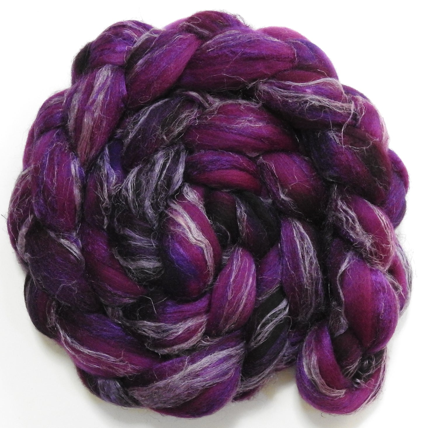Aubergine (5.8 oz) - Merino/ Tussah Silk/ Natural Flax (50/25/25)